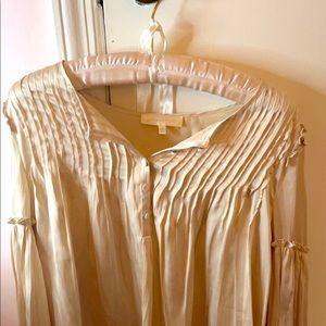 Loveshackfancy silk blouse